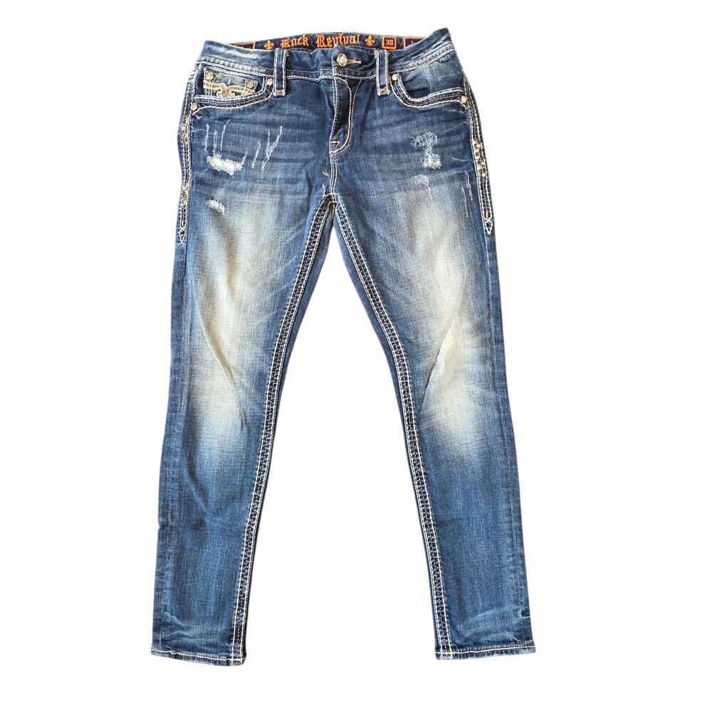 Rock Revival "Iselin" Mid-Rise Skinny Jeans Women's SZ 30